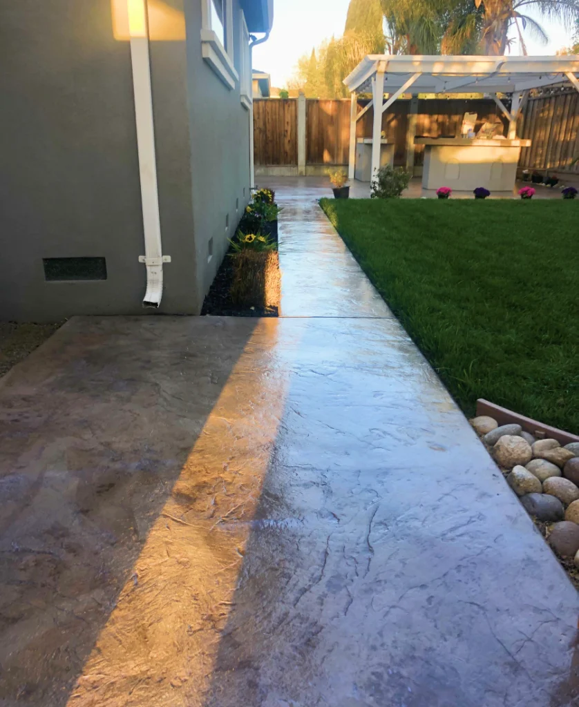 stamped concrete walkway san jose ca
